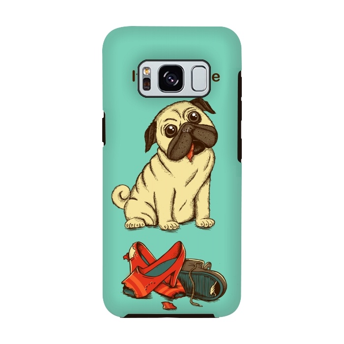 Galaxy S8 StrongFit Dog And Shoes by Coffee Man