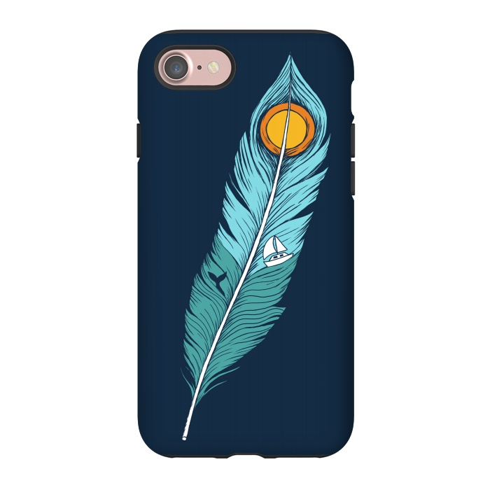 iPhone 7 StrongFit Feather Landscape by Coffee Man