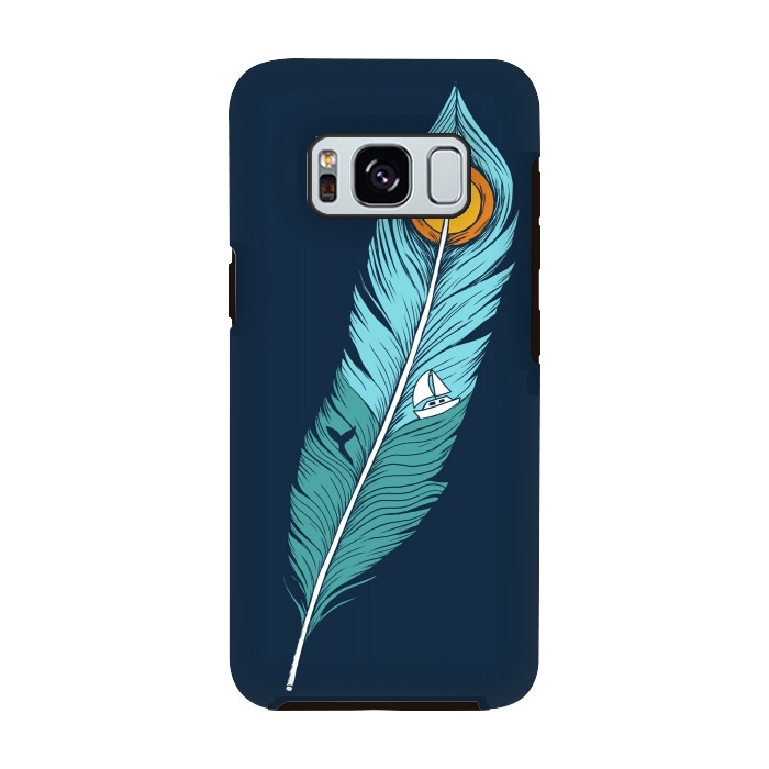 Galaxy S8 StrongFit Feather Landscape by Coffee Man