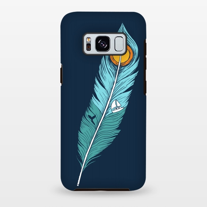 Galaxy S8 plus StrongFit Feather Landscape by Coffee Man