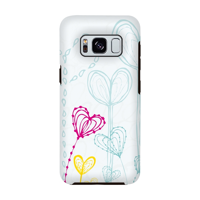 Galaxy S8 StrongFit Love Garden  White by MaJoBV