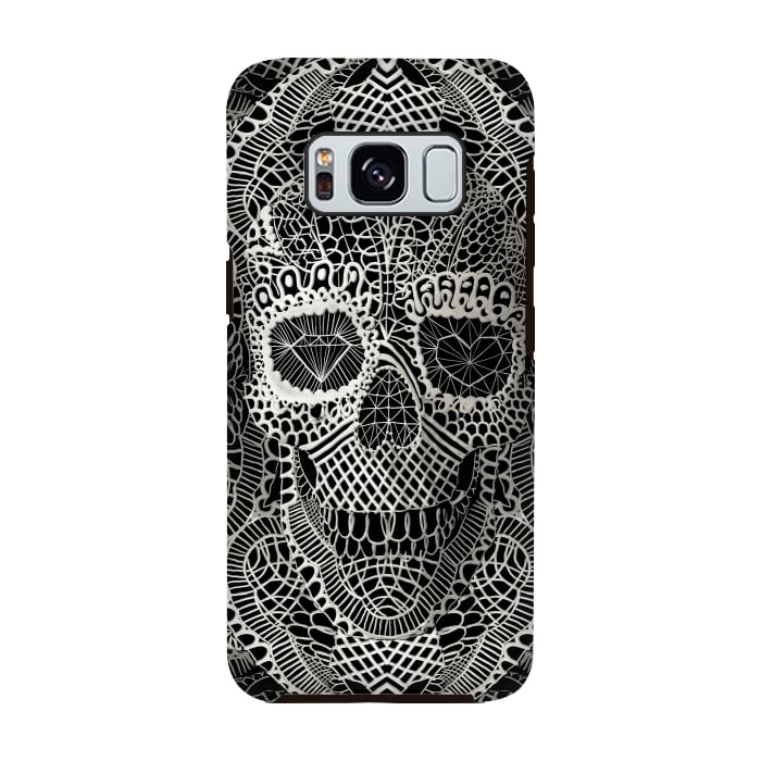 Galaxy S8 StrongFit Lace Skull by Ali Gulec