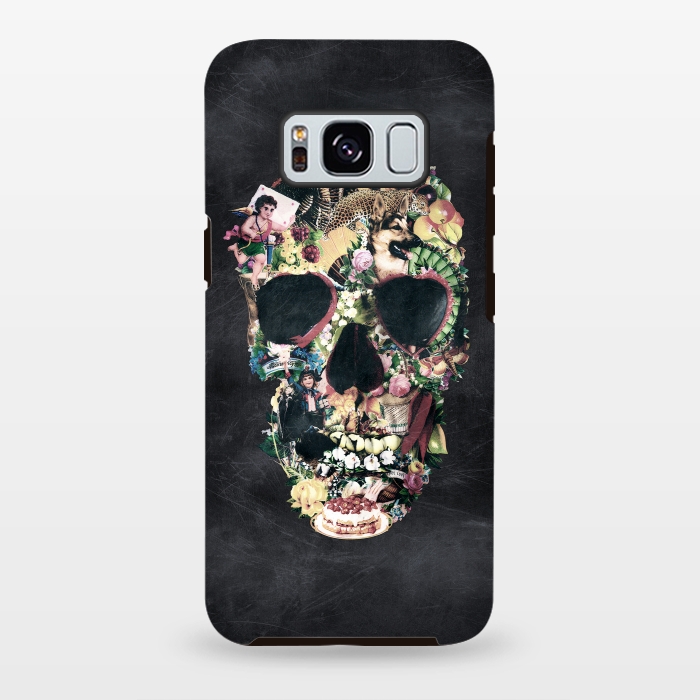 Galaxy S8 plus StrongFit Vintage Skull by Ali Gulec