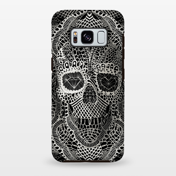 Galaxy S8 plus StrongFit Lace Skull by Ali Gulec