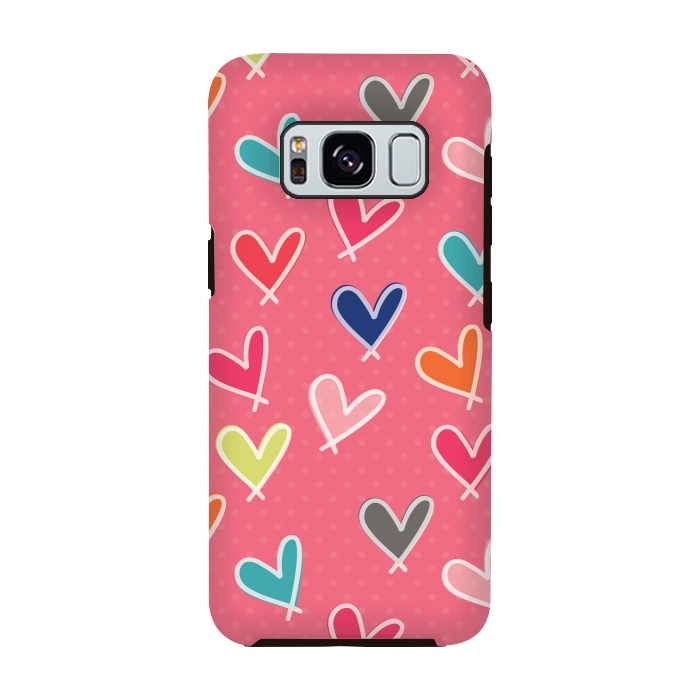 Galaxy S8 StrongFit Pink Blow Me One Last Kiss by Rosie Simons