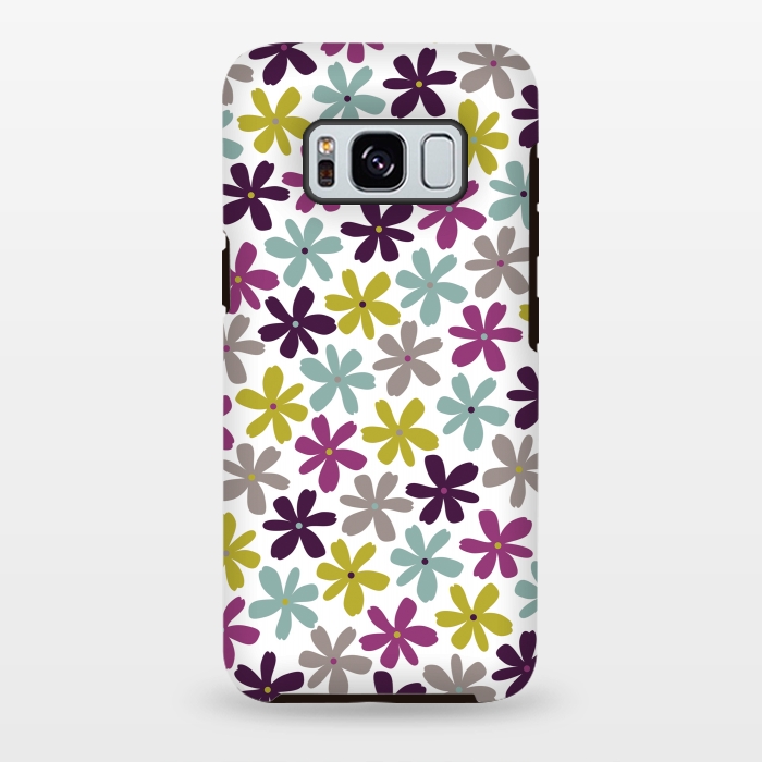 Galaxy S8 plus StrongFit Allium Ditsy by Rosie Simons