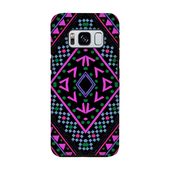 Galaxy S8 StrongFit Neon Pattern by Nika Martinez