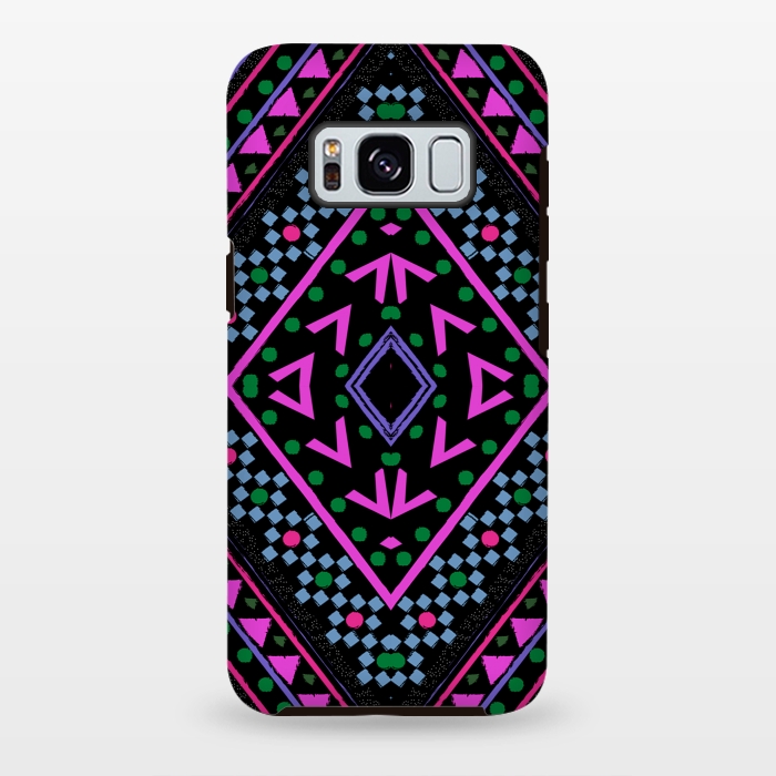 Galaxy S8 plus StrongFit Neon Pattern by Nika Martinez