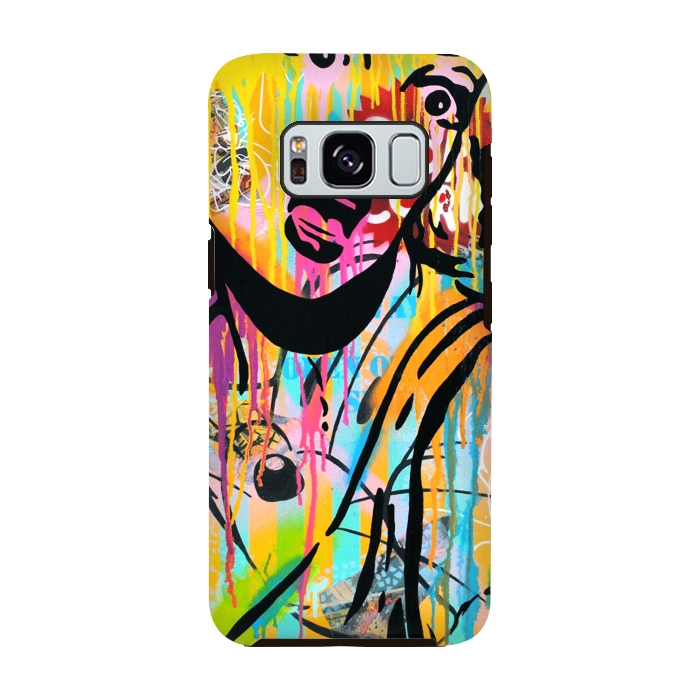 Galaxy S8 StrongFit Surprise kitty cat by Scott Hynd by Scott Hynd