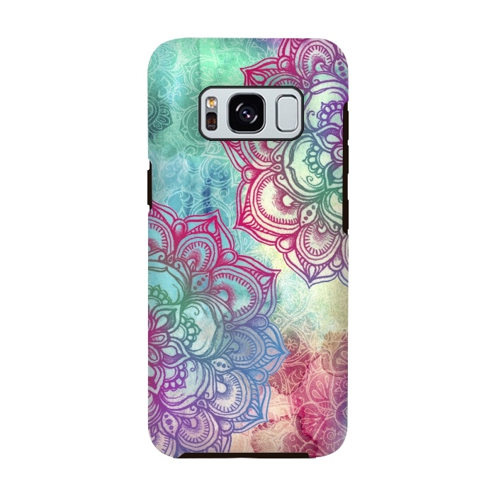 Galaxy S8 StrongFit Round and Round the Rainbow por Micklyn Le Feuvre