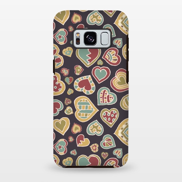 Galaxy S8 plus StrongFit I Heart Doodling by Micklyn Le Feuvre