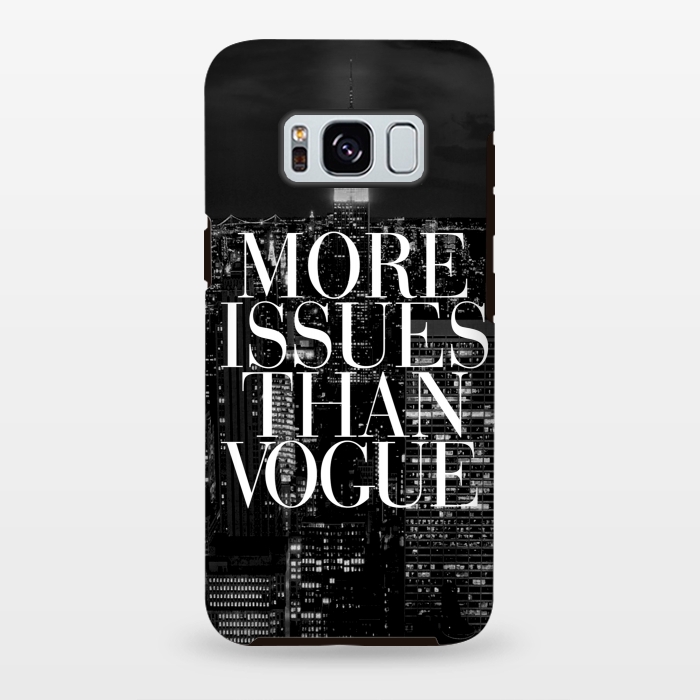 Galaxy S8 plus StrongFit Siphone vogue issues nyc skyline by Rex lambo