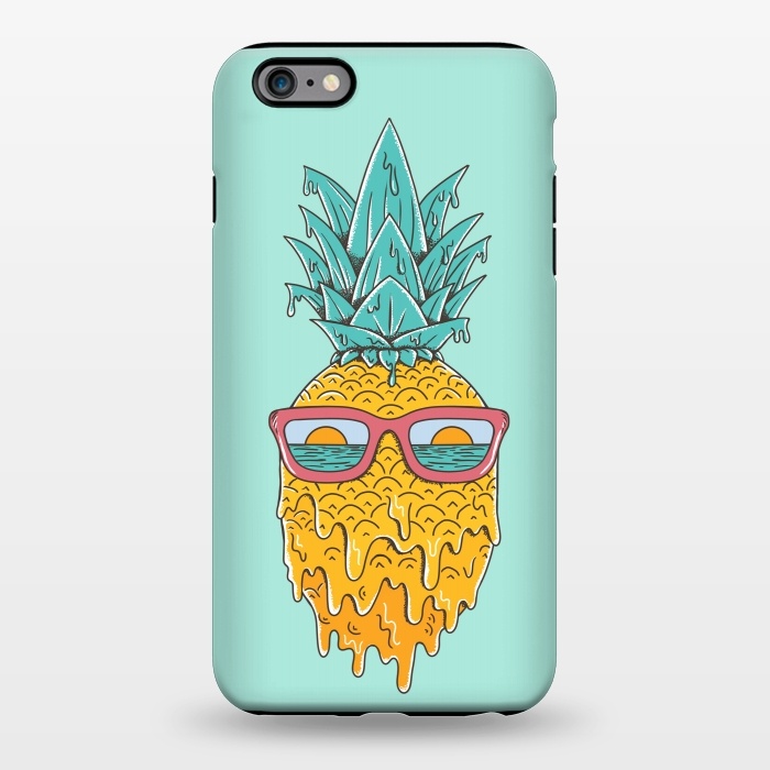 iPhone 6/6s plus StrongFit Pineapple Summer Blue by Coffee Man