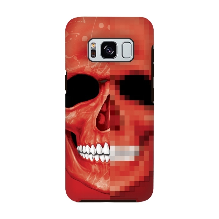 Galaxy S8 StrongFit Red Skull by Sitchko