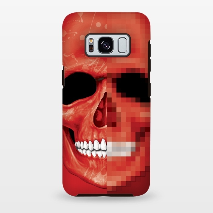 Galaxy S8 plus StrongFit Red Skull by Sitchko
