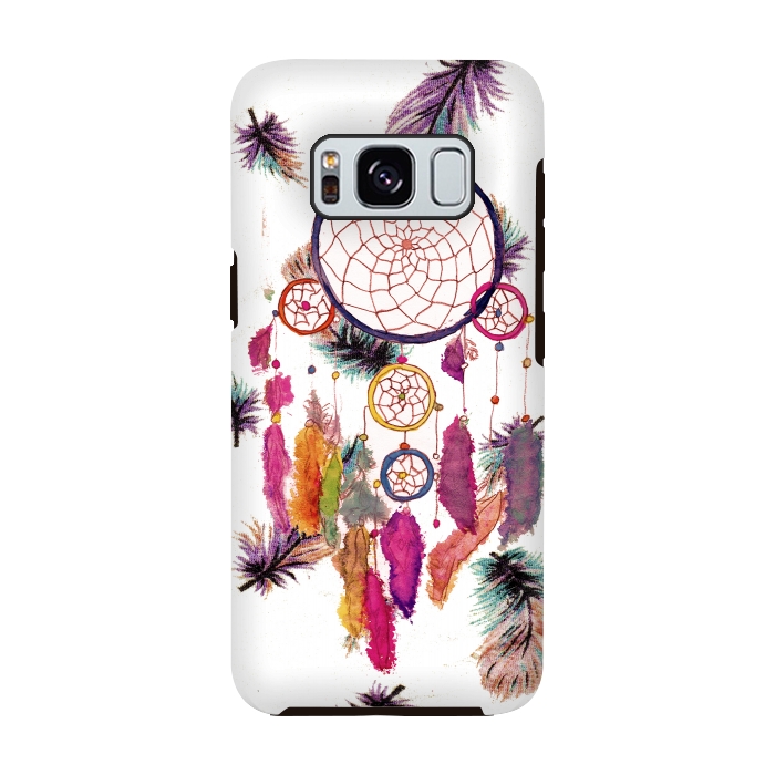 Galaxy S8 StrongFit Dreamcatcher and Feather Pattern by Girly Trend