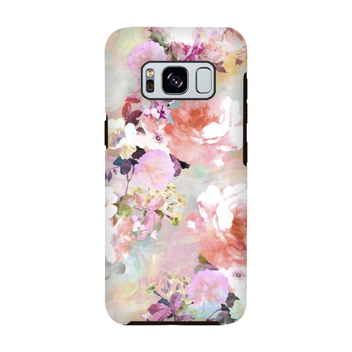 Galaxy S8 StrongFit Watercolor Flowers by Girly Trend