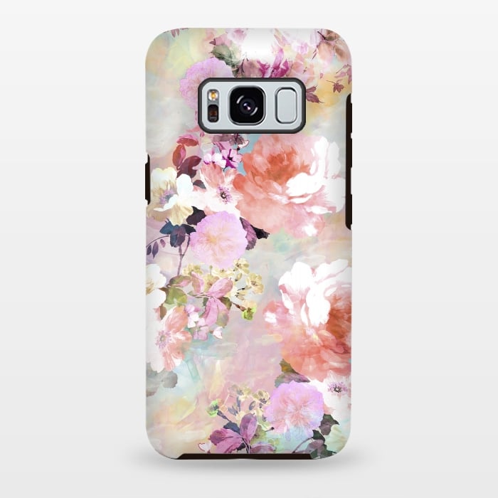 Galaxy S8 plus StrongFit Watercolor Flowers by Girly Trend
