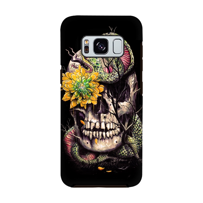 Galaxy S8 StrongFit Snake and Skull by Nicebleed