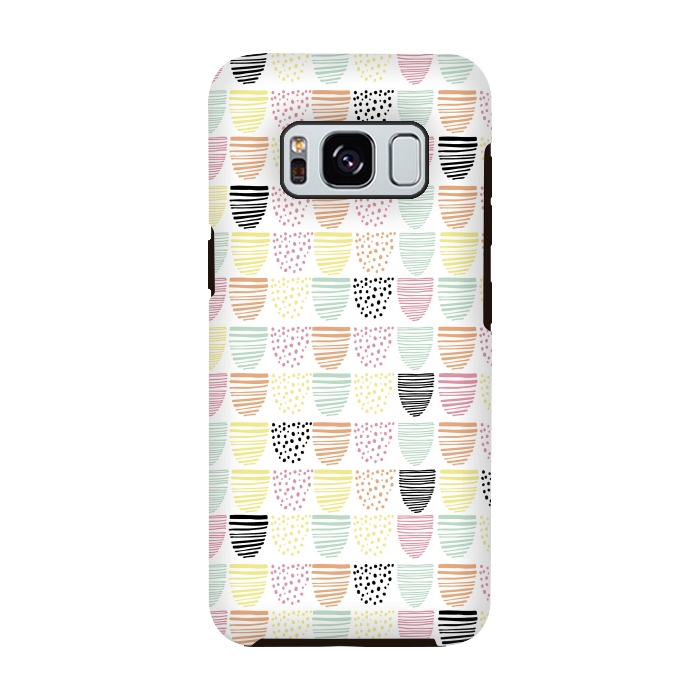 Galaxy S8 StrongFit Scandi Doodle by Alice Perry Designs