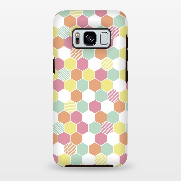 Galaxy S8 plus StrongFit Geo Hex by Alice Perry Designs