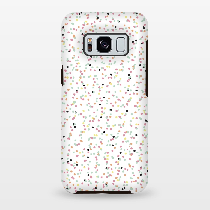 Galaxy S8 plus StrongFit Speckled Rain by Alice Perry Designs