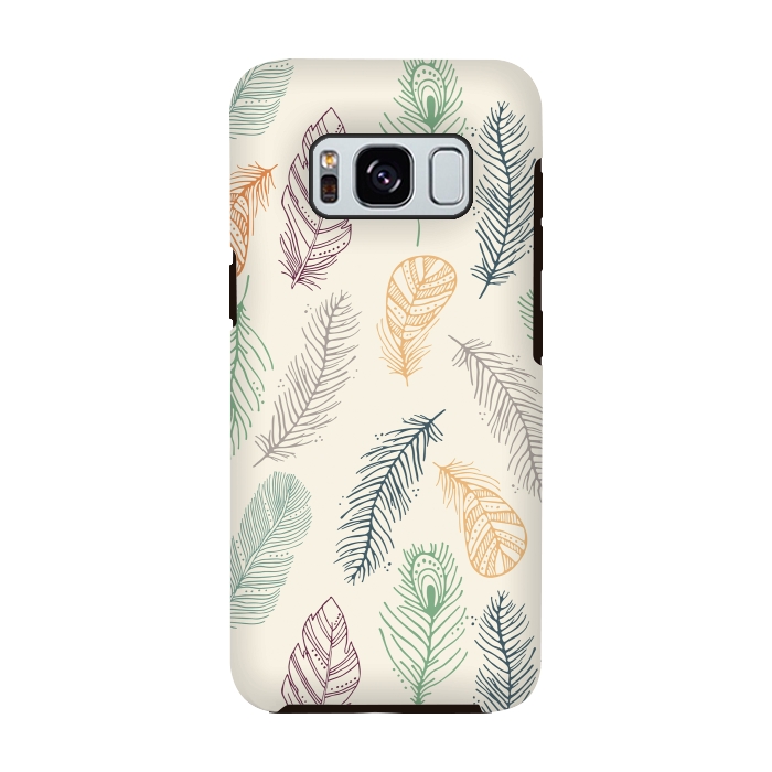 Galaxy S8 StrongFit Feathers by TracyLucy Designs
