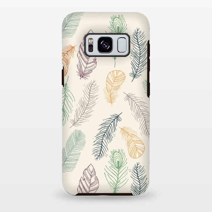 Galaxy S8 plus StrongFit Feathers by TracyLucy Designs