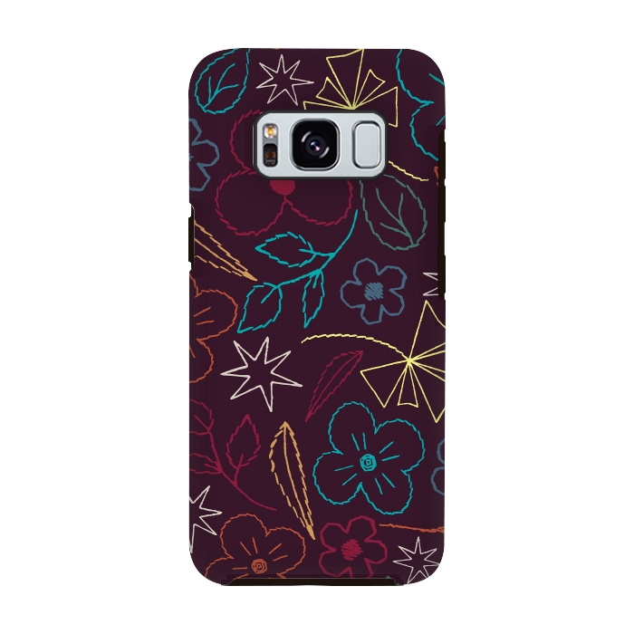 Galaxy S8 StrongFit StitchGarden by Dunia Nalu