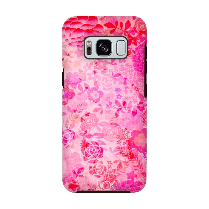 Galaxy S8 StrongFit Rose Floral by M.O.K.