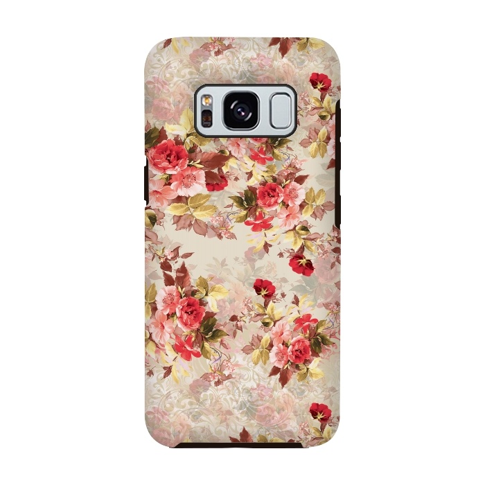 Galaxy S8 StrongFit Floral Pattern X by Riza Peker