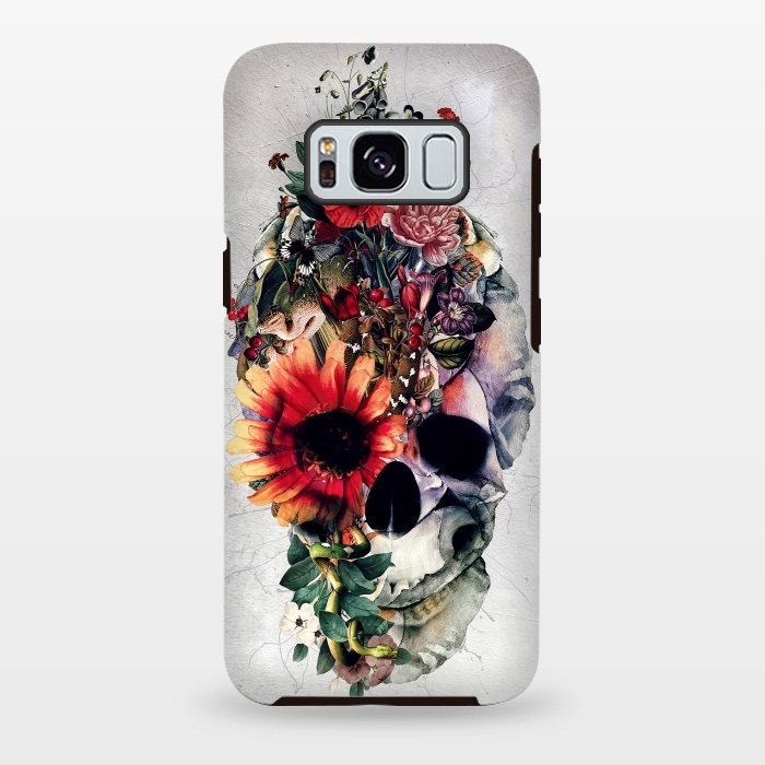 Galaxy S8 plus StrongFit Two Face Skull by Riza Peker