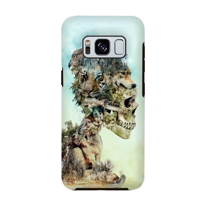 Galaxy S8 StrongFit Nature Skull by Riza Peker