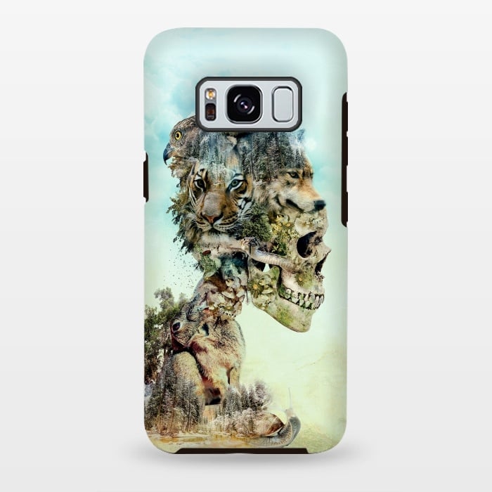 Galaxy S8 plus StrongFit Nature Skull by Riza Peker