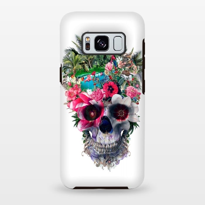 Galaxy S8 plus StrongFit Summer Skull III by Riza Peker