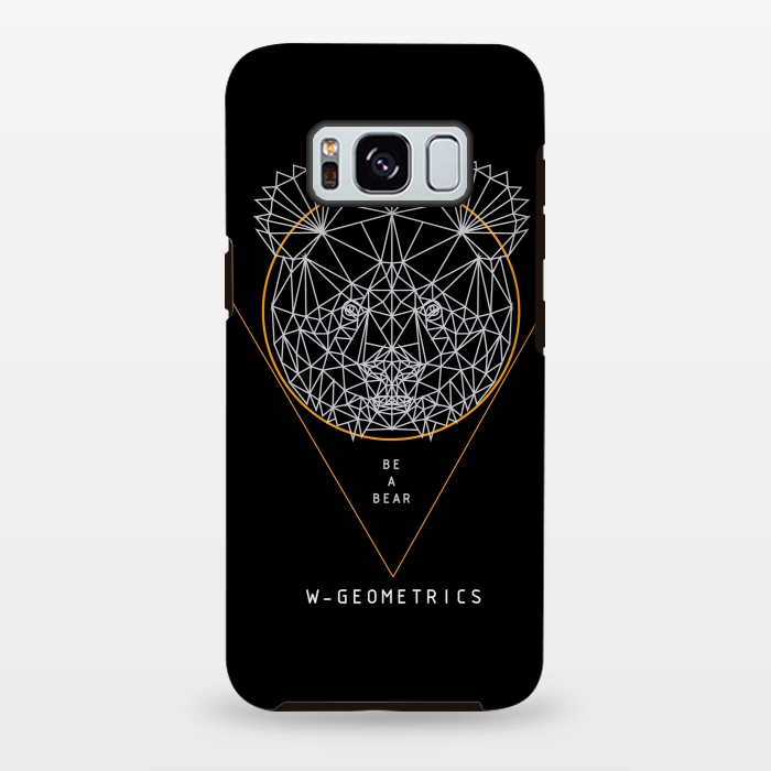 Galaxy S8 plus StrongFit Bear Black by W-Geometrics
