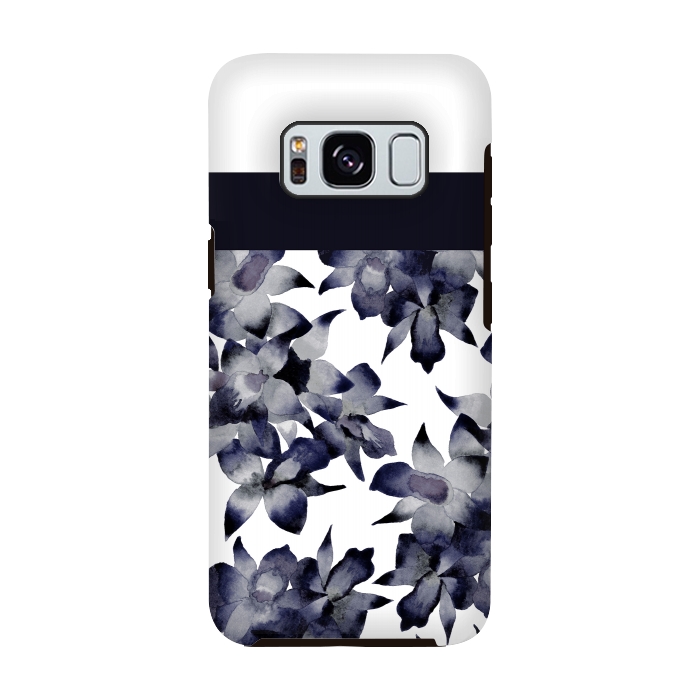 Galaxy S8 StrongFit Floral Block by Amaya Brydon