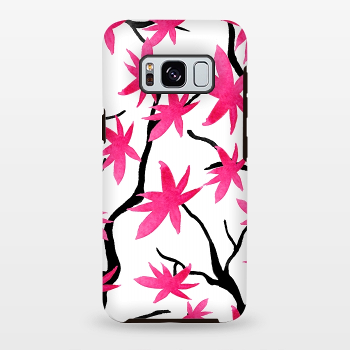 Galaxy S8 plus StrongFit Pink Blossoms by Amaya Brydon