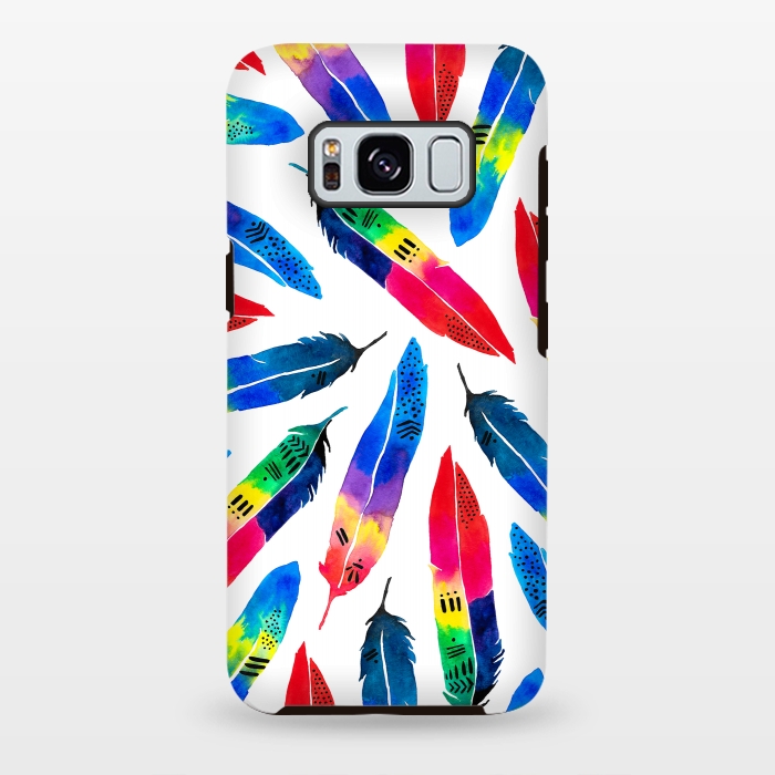 Galaxy S8 plus StrongFit Exotic Parrot by Amaya Brydon