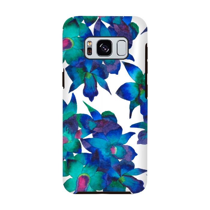 Galaxy S8 StrongFit Oceanic Orchid Fascination by Amaya Brydon