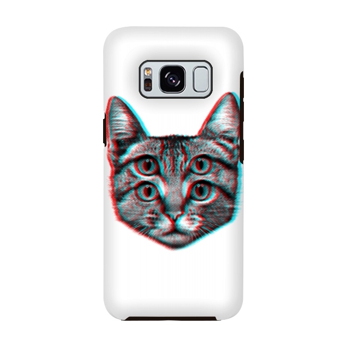 Galaxy S8 StrongFit 3D Cat by Mitxel Gonzalez