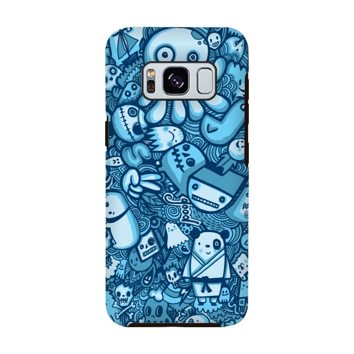 Galaxy S8 StrongFit Raindrops and Doodles by Wotto