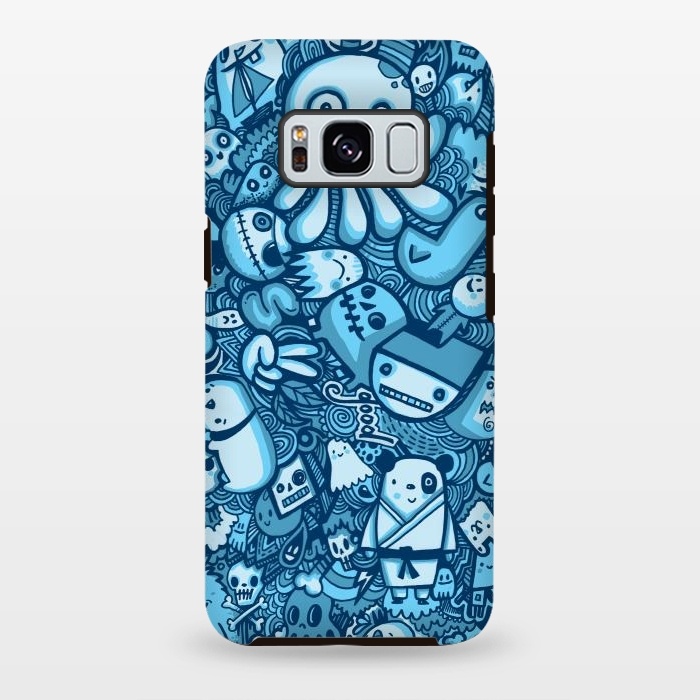 Galaxy S8 plus StrongFit Raindrops and Doodles by Wotto