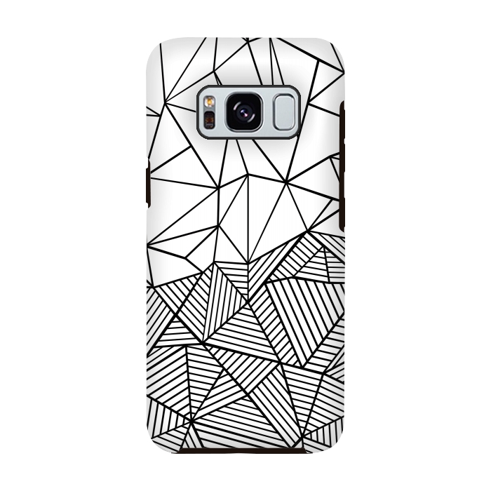 Galaxy S8 StrongFit AB Half and Half White by Project M