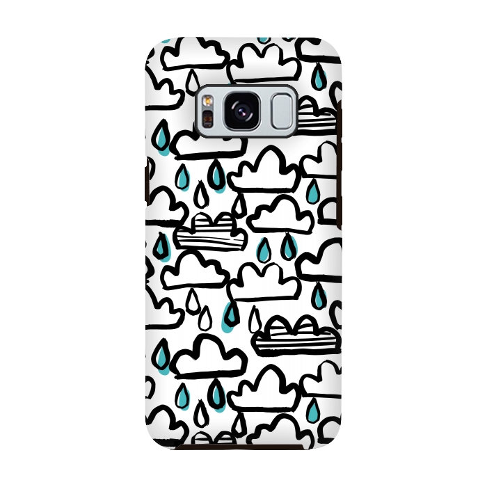 Galaxy S8 StrongFit Rain clouds by Laura Grant