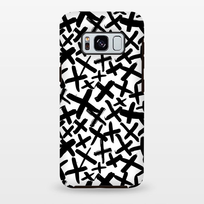 Galaxy S8 plus StrongFit Black and white kisses by Laura Grant