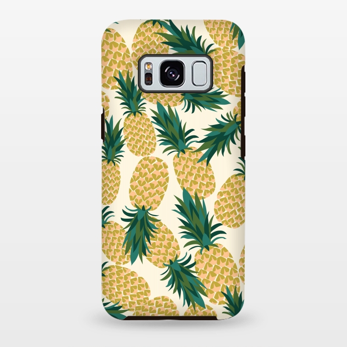 Galaxy S8 plus StrongFit Pineapples by Laura Grant