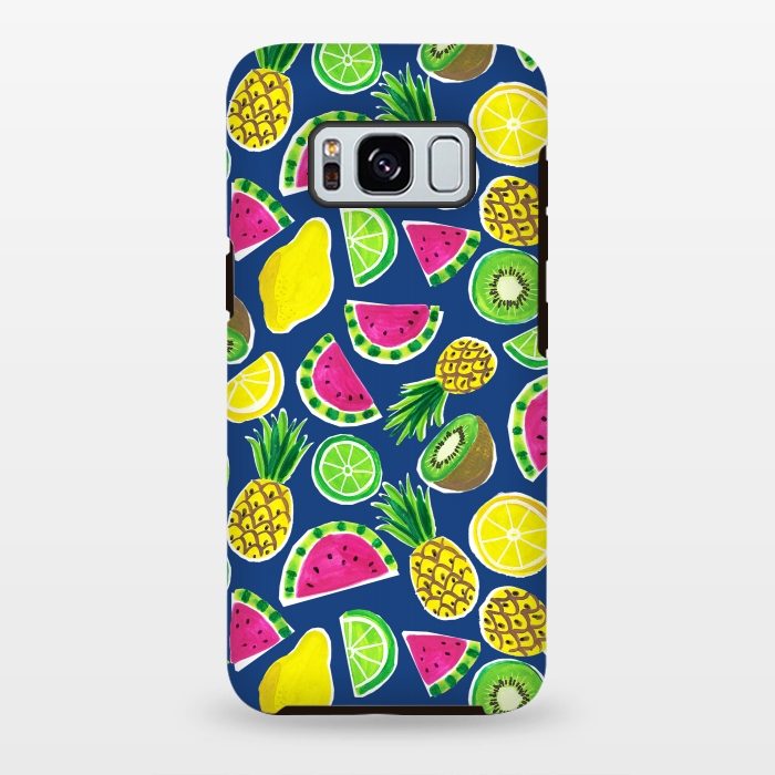 Galaxy S8 plus StrongFit painted fruit salad by Laura Grant