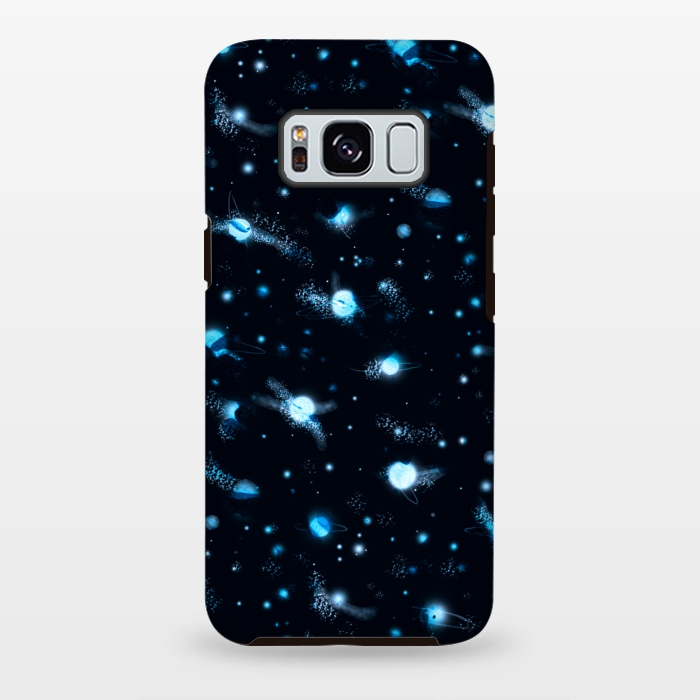 Galaxy S8 plus StrongFit marble night sky by Laura Grant