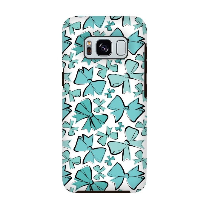 Galaxy S8 StrongFit Blue Bows by Martina